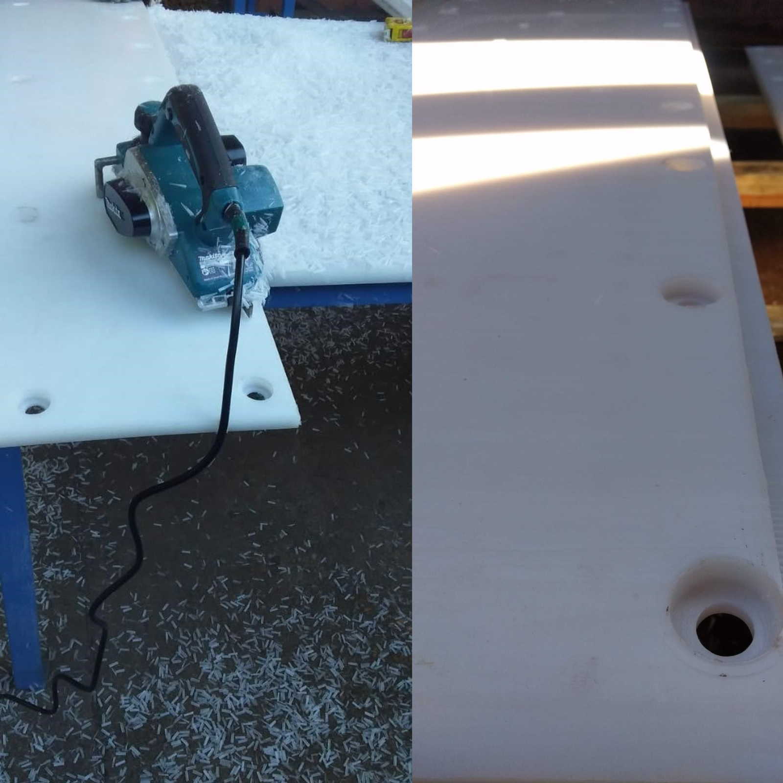 Fabricação e montagem de revestimento em PEAD e UHMW